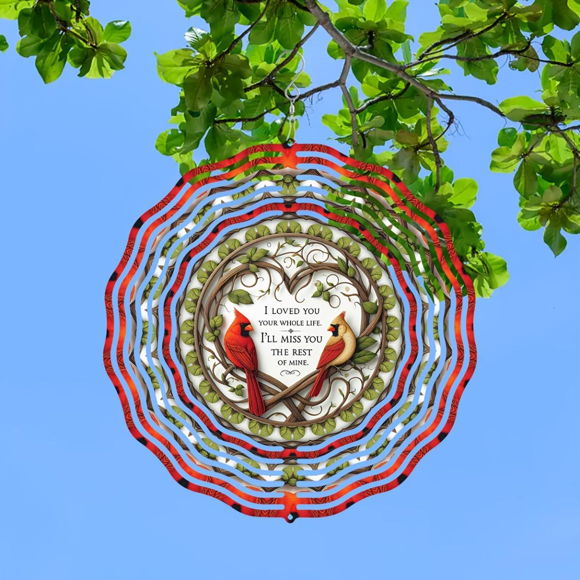10 Inch Cardinal Memorial Wind Spinner 3D Kinetic Metal Hanging Decor Rotating Hook Heartfelt Tribute Red Cardinal Design Garden Yard Indoor 01A
10 Inch Cardinal Memorial Wind Spinner 3D Kinetic Metal Hanging Decor Rotating Hook Heartfelt Tribute Red Cardinal Design Garden Yard Indoor 01A