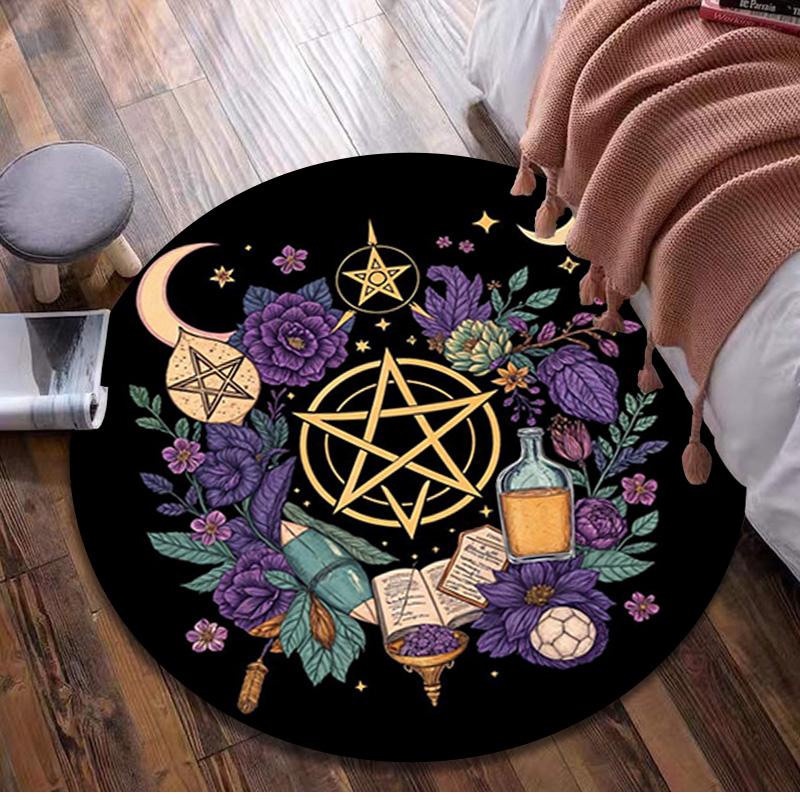 Floral Moon Phase Circular Rug - Office Decorative Carpet For Living Room Bedroom Door Mat Floor Rug Computer Chair Area Rug 80x80cm( 31x31in)
Floral Moon Phase Circular Rug - Office Decorative Carpet For Living Room Bedroom Door Mat Floor Rug Computer Chair Area Rug 80x80cm( 31x31in)