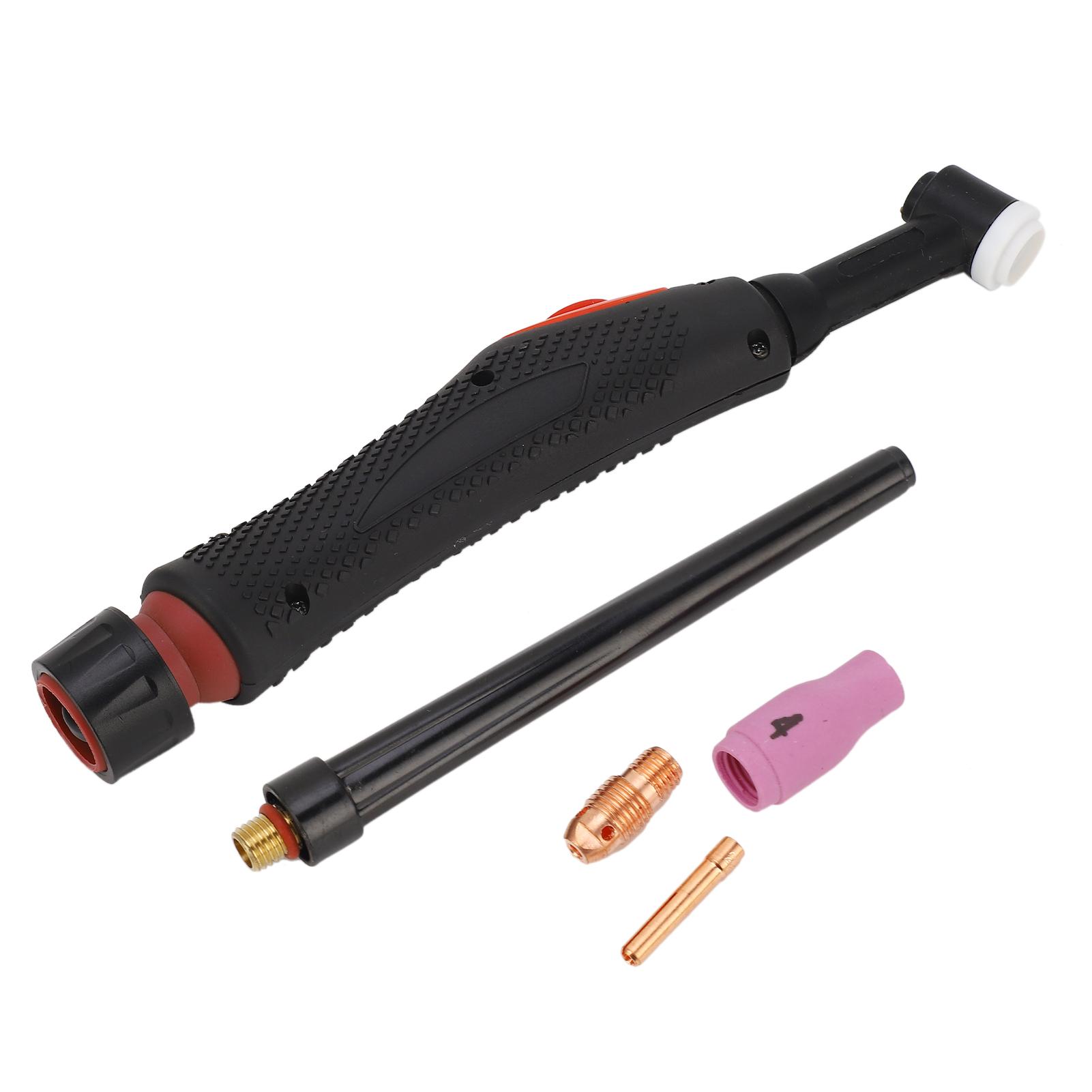 TIG Welding Torch Head Kit 360 Degree Rotatable Air Cooling Argon Welding Gun Head with Accessories
TIG Welding Torch Head Kit 360 Degree Rotatable Air Cooling Argon Welding Gun Head with Accessories