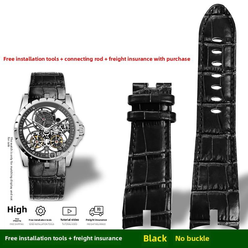 26mm Genuine Leather Strap For Roger Dubuis EXCALIBUR series RDDBEX0405 Watch Band Black Brown Cowhide Men Wristband Accessories 26mm width
26mm Genuine Leather Strap For Roger Dubuis EXCALIBUR series RDDBEX0405 Watch Band Black Brown Cowhide Men Wristband Accessories 26mm width