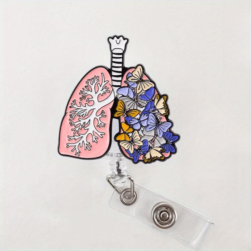 1pc Creative Badge Reel, Acrylic (PMMA) Retractable Nurse ID Holder with Lung and Butterflies Design, Charm for Doctors and Nurses
1pc Creative Badge Reel, Acrylic (PMMA) Retractable Nurse ID Holder with Lung and Butterflies Design, Charm for Doctors and Nurses