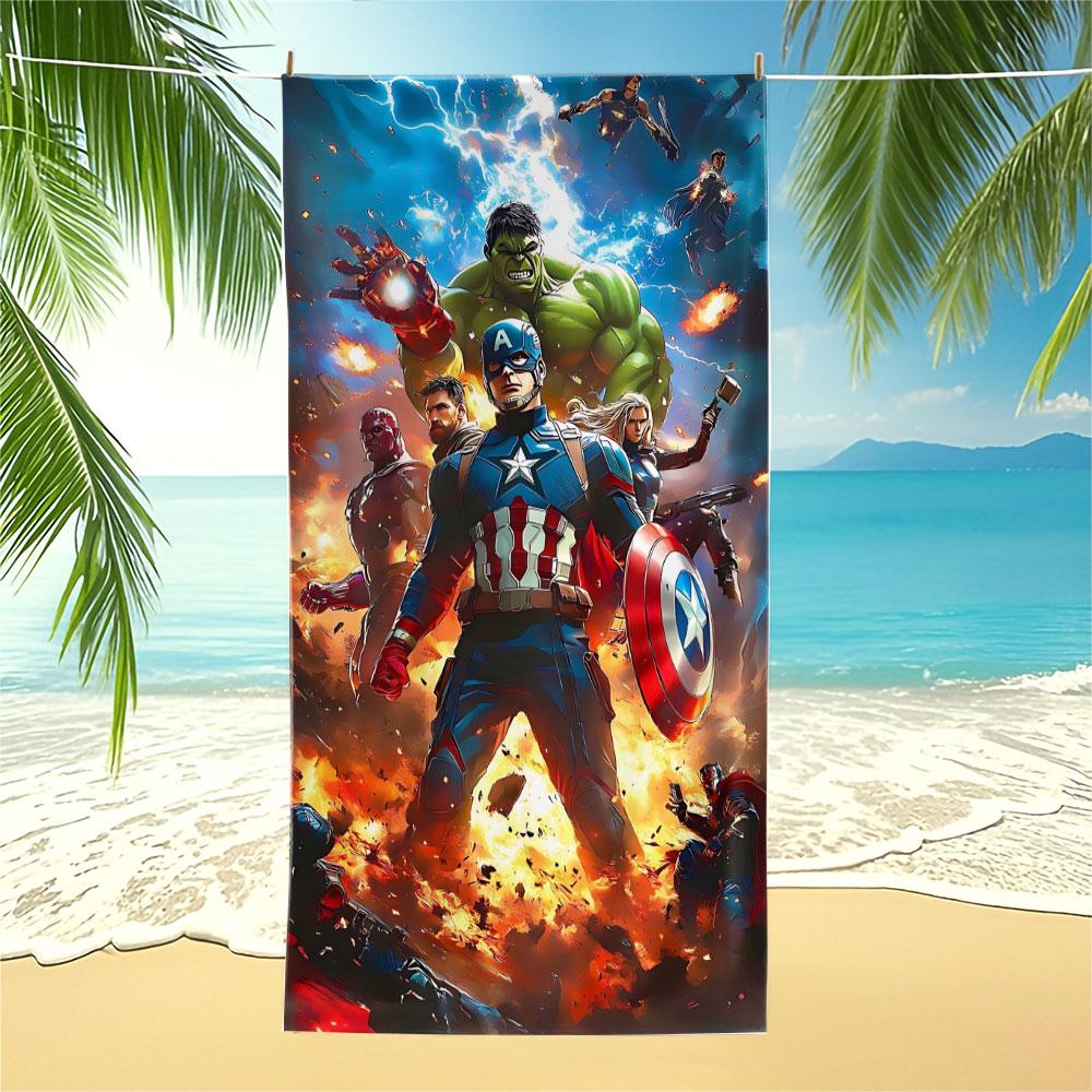 Avengers Themed Beach Towel, Marvel Superhero Poster Quick Dry Towel, Suitable Swimming Pool Beach Ideal for Bathroom Towels W40*H60(CM)
Avengers Themed Beach Towel, Marvel Superhero Poster Quick Dry Towel, Suitable Swimming Pool Beach Ideal for Bathroom Towels W40*H60(CM)
