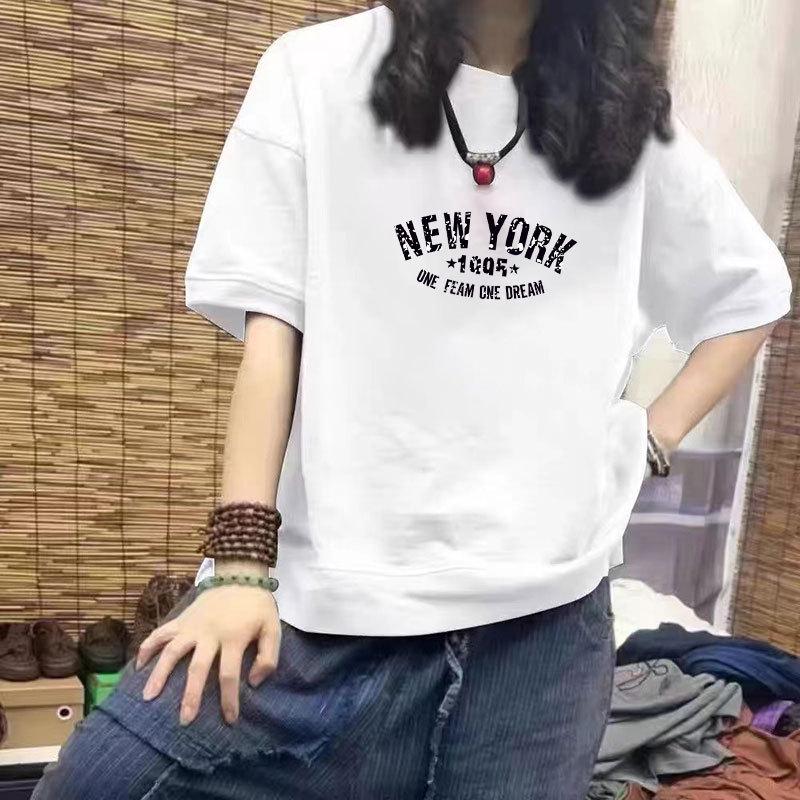 Women s 100% Cotton Casual Short Sleeve T-Shirt - New Loose Fit, Half Sleeve, Plus Size, Trendy Print Design 3XL (160-180 jin)
Women s 100% Cotton Casual Short Sleeve T-Shirt - New Loose Fit, Half Sleeve, Plus Size, Trendy Print Design 3XL (160-180 jin)