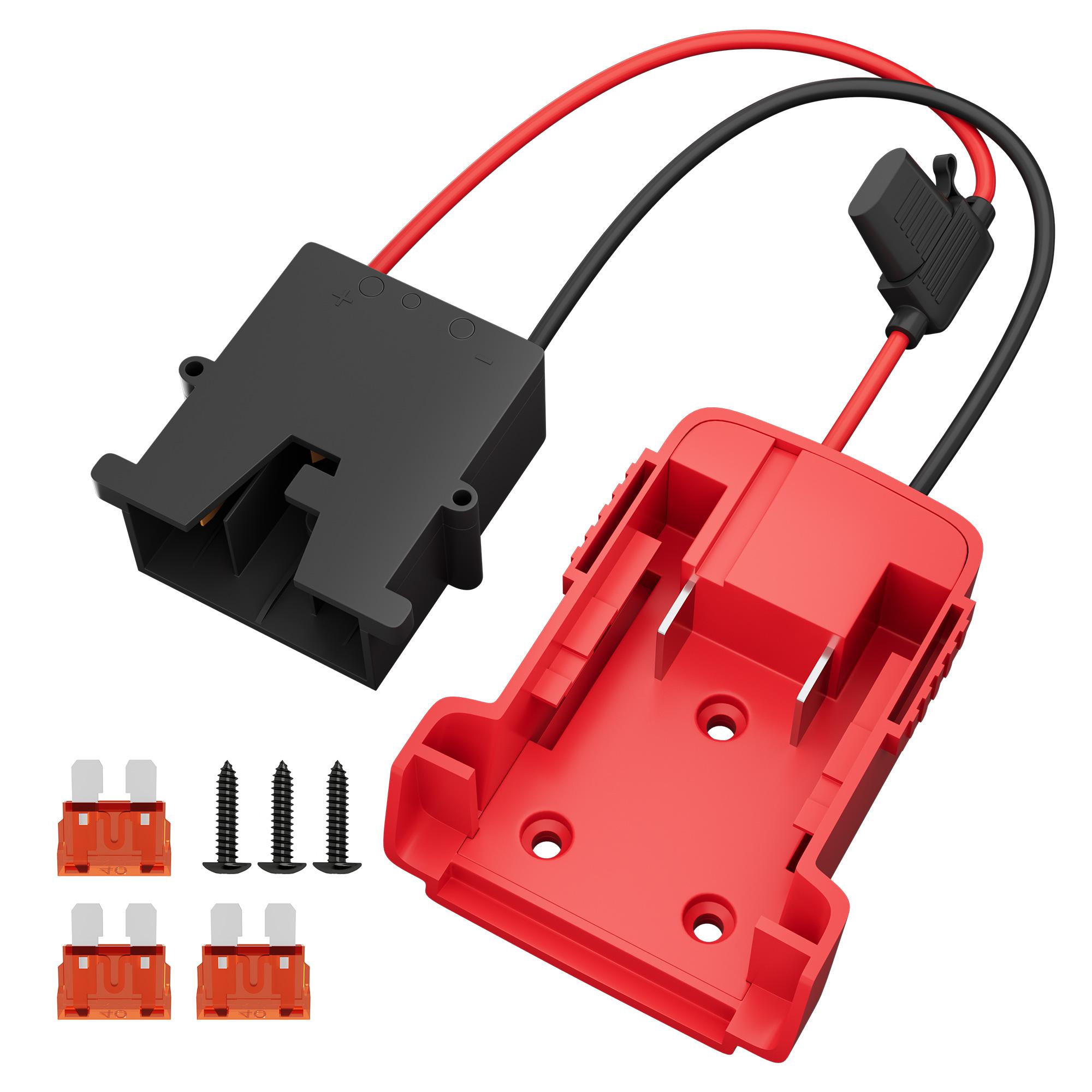 Power Wheels Battery Adapter 18V for Milwaukee Battery Adapter with 12AWG Wire Harness Connector Compatible with Fisher-Price 12
Power Wheels Battery Adapter 18V for Milwaukee Battery Adapter with 12AWG Wire Harness Connector Compatible with Fisher-Price 12