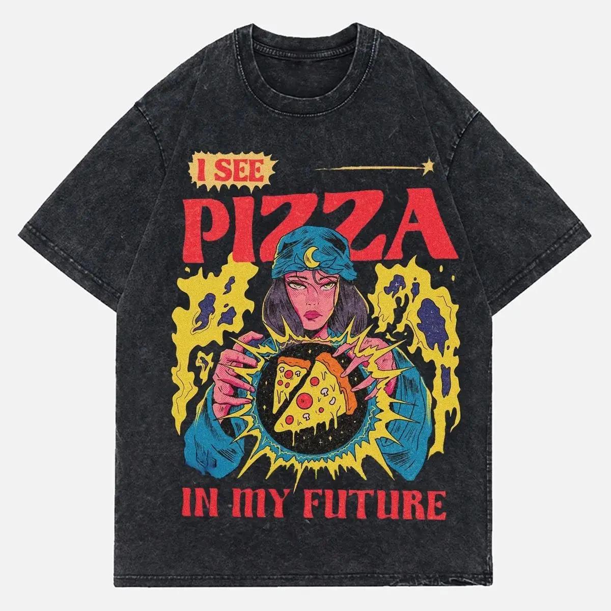Pizza Magic Ball Tshirt Wash Denim Cotton Y2k Women T-shirts Men Fugees Men Clothing T Shirt Tiki S
Pizza Magic Ball Tshirt Wash Denim Cotton Y2k Women T-shirts Men Fugees Men Clothing T Shirt Tiki S