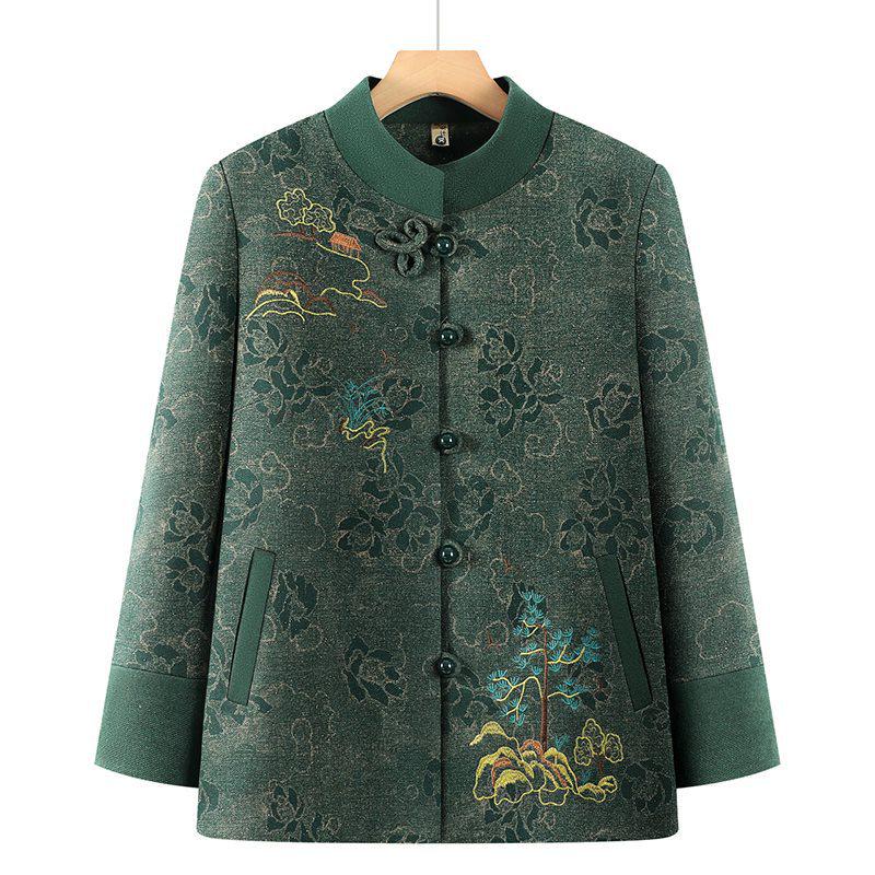 Stylish Spring/Autumn Jacket for Elderly Ladies, Petite Grandma s Trendy Top for Ages 60-70 4XL (Recommend 130-140 jin)
Stylish Spring/Autumn Jacket for Elderly Ladies, Petite Grandma s Trendy Top for Ages 60-70 4XL (Recommend 130-140 jin)