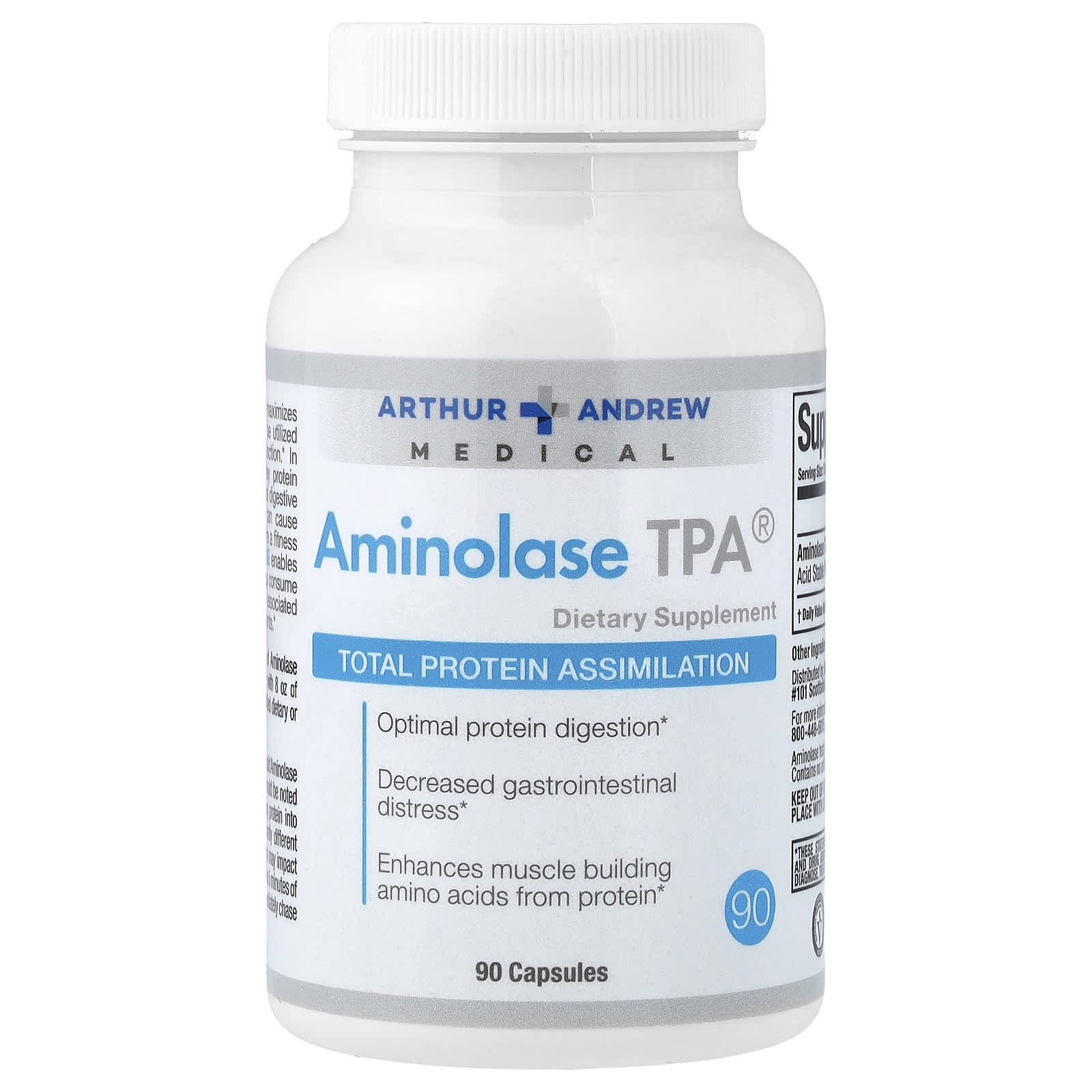 Arthur Andrew Medical, Aminolase TPA®, 90 Capsules (250 mg per capsule)
Arthur Andrew Medical, Aminolase TPA®, 90 Capsules (250 mg per capsule)