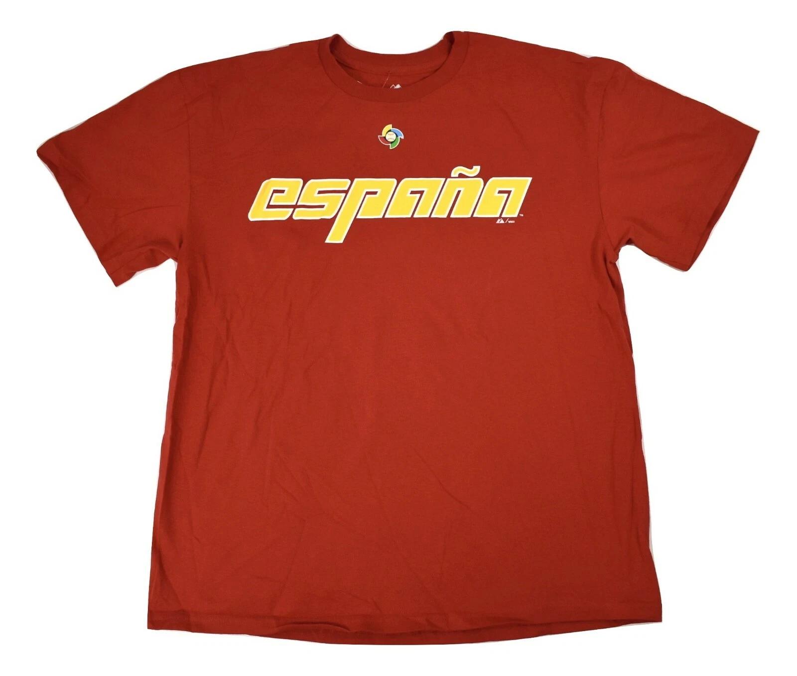 Majestic Mens WBC World Baseball Classic Spain Espana Red Shirt New S, M, L, XL L
Majestic Mens WBC World Baseball Classic Spain Espana Red Shirt New S, M, L, XL L