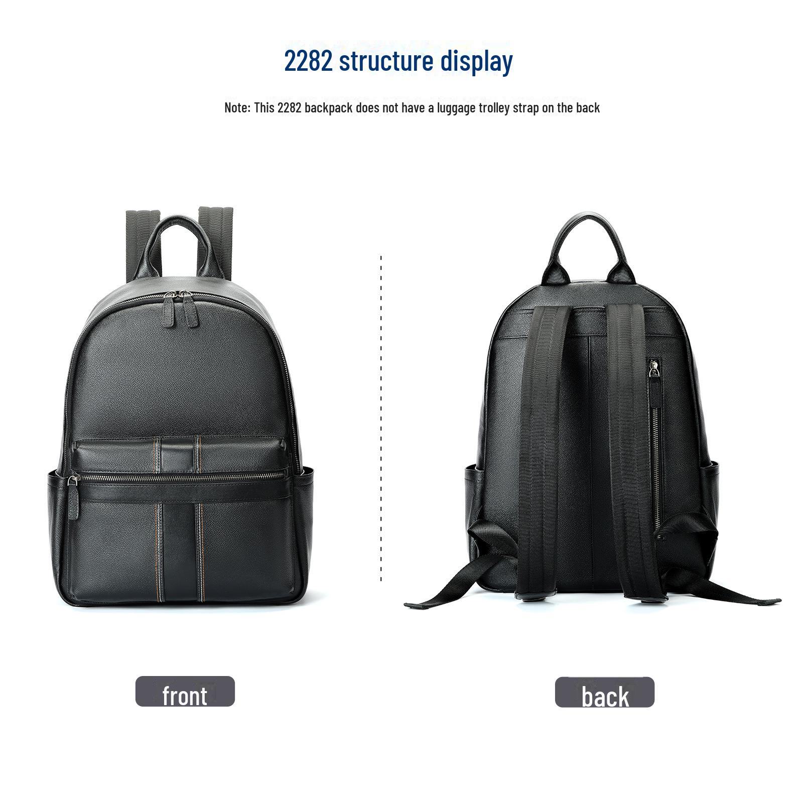 Мужской рюкзак для ноутбука из натуральной кожи большой вместимости чёрный
Мужской рюкзак для ноутбука из натуральной кожи большой вместимости чёрный