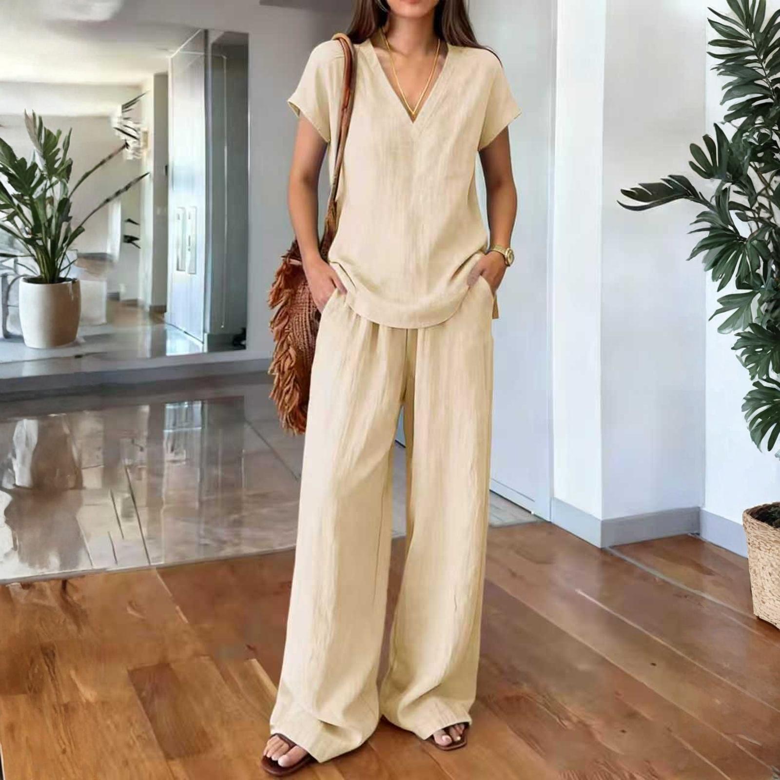 Fashionable And Sexy Women s Spring And Summer Retro Elastic Waist Strap Linen Suit Women s Fashion Color Casual Two-piece Set L бежевый
Fashionable And Sexy Women s Spring And Summer Retro Elastic Waist Strap Linen Suit Women s Fashion Color Casual Two-piece Set L бежевый
