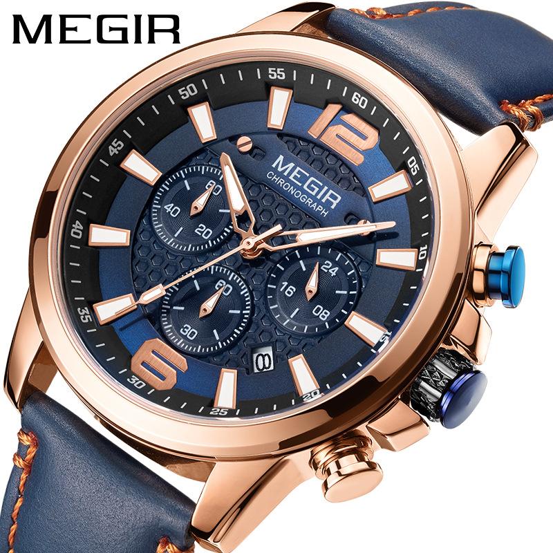 Новые мужские часы Meger MEGAIR, многофункциональные кожаные спортивные кварцевые часы с хронографом 2156
Новые мужские часы Meger MEGAIR, многофункциональные кожаные спортивные кварцевые часы с хронографом 2156