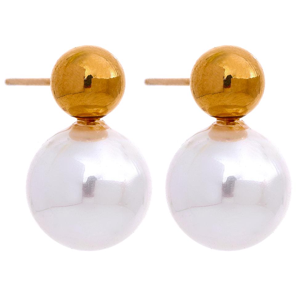 Yhpup Round Simulated Pearls Stud Earrings Chic Stainless Steel Korean Jewelry for Women Elegant Trendy Gala Gift
Yhpup Round Simulated Pearls Stud Earrings Chic Stainless Steel Korean Jewelry for Women Elegant Trendy Gala Gift
