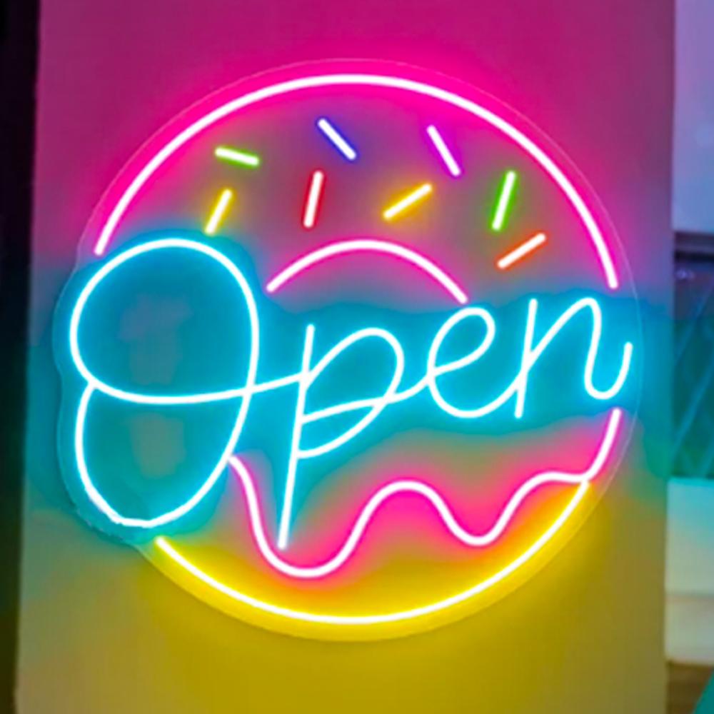 Donut Open Neon Sign - Bright LED Bakery Decor, Cafe Wall Light for Donut Shop & Home Kitchen, Sweet Gift for Dessert Lovers
Donut Open Neon Sign - Bright LED Bakery Decor, Cafe Wall Light for Donut Shop & Home Kitchen, Sweet Gift for Dessert Lovers