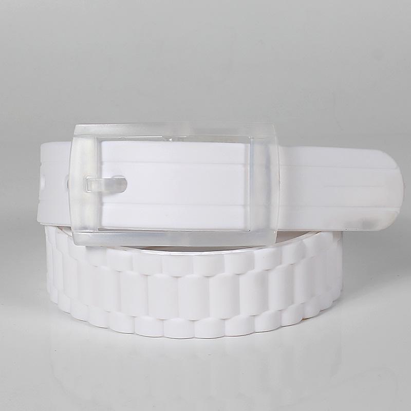 New Belts For Men Women Plain Candy Colors Silicone Rubber Leather Wavy Shape Belt Plastic Buckle Cute Belt Without Metal 120cm
New Belts For Men Women Plain Candy Colors Silicone Rubber Leather Wavy Shape Belt Plastic Buckle Cute Belt Without Metal 120cm