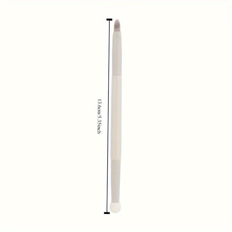 1pc Double-Ended Concealer Brush with Soft Nylon Bristles & Sponge Tip - Head Suitable for Dark Circles, Under-Eye Makeup, Skin, Wood Handle, Flat Ble
1pc Double-Ended Concealer Brush with Soft Nylon Bristles & Sponge Tip - Head Suitable for Dark Circles, Under-Eye Makeup, Skin, Wood Handle, Flat Ble