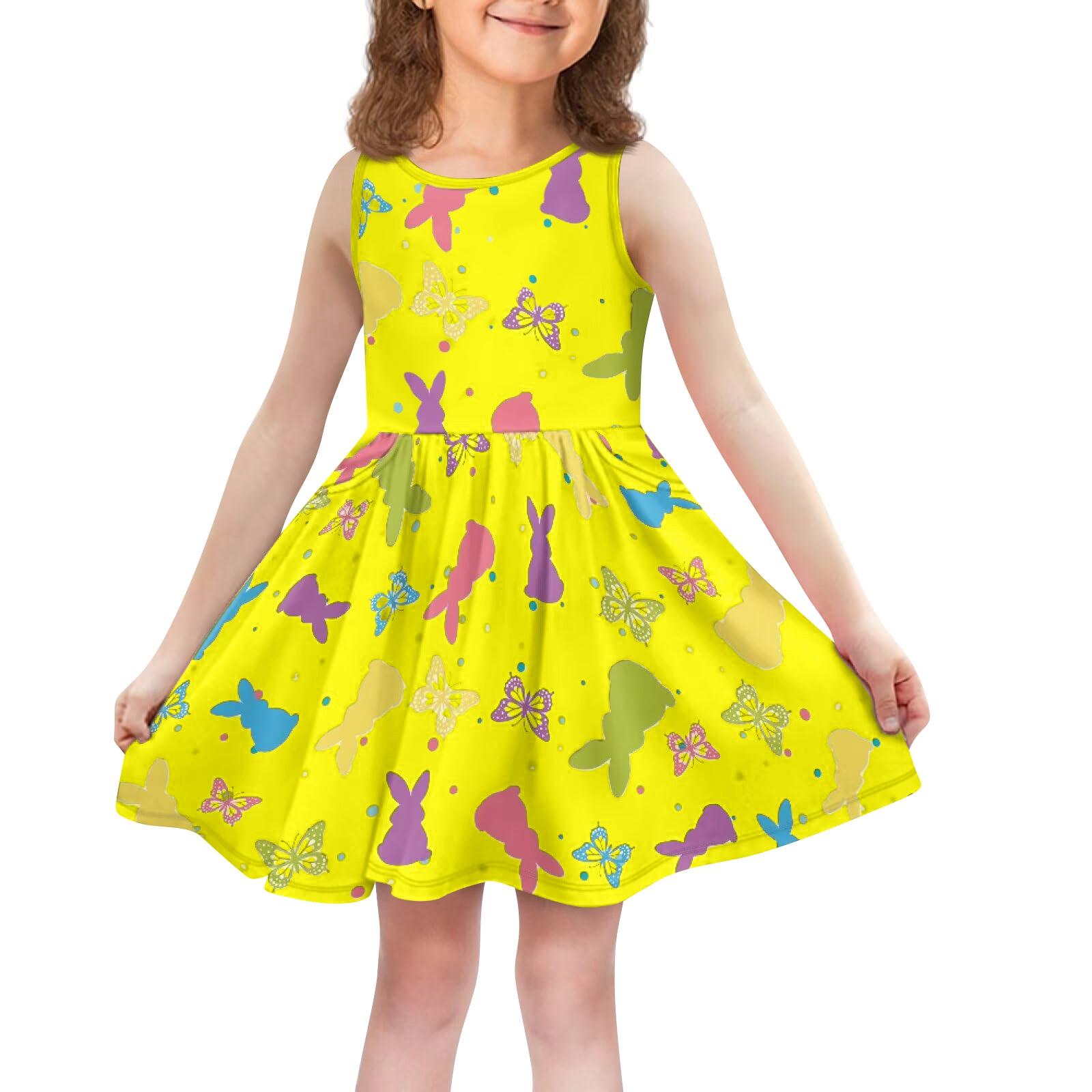 Children s Fashionable Comfortable Casual Sleeveless Easter Print Dress 90 жовтий
Children s Fashionable Comfortable Casual Sleeveless Easter Print Dress 90 жовтий