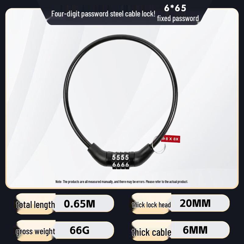 Lishi Bike & Motorcycle Password Cable Lock
Lishi Bike & Motorcycle Password Cable Lock