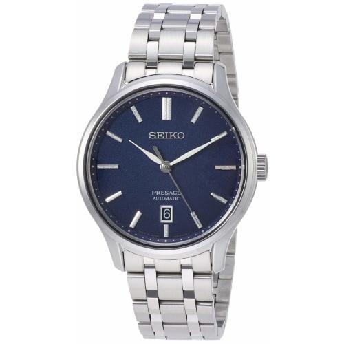 Presage Men s Mechanical Watch, Navy Dial, Dual Curved Sapphire Crystal, See-Through Back, SARY141
Presage Men s Mechanical Watch, Navy Dial, Dual Curved Sapphire Crystal, See-Through Back, SARY141