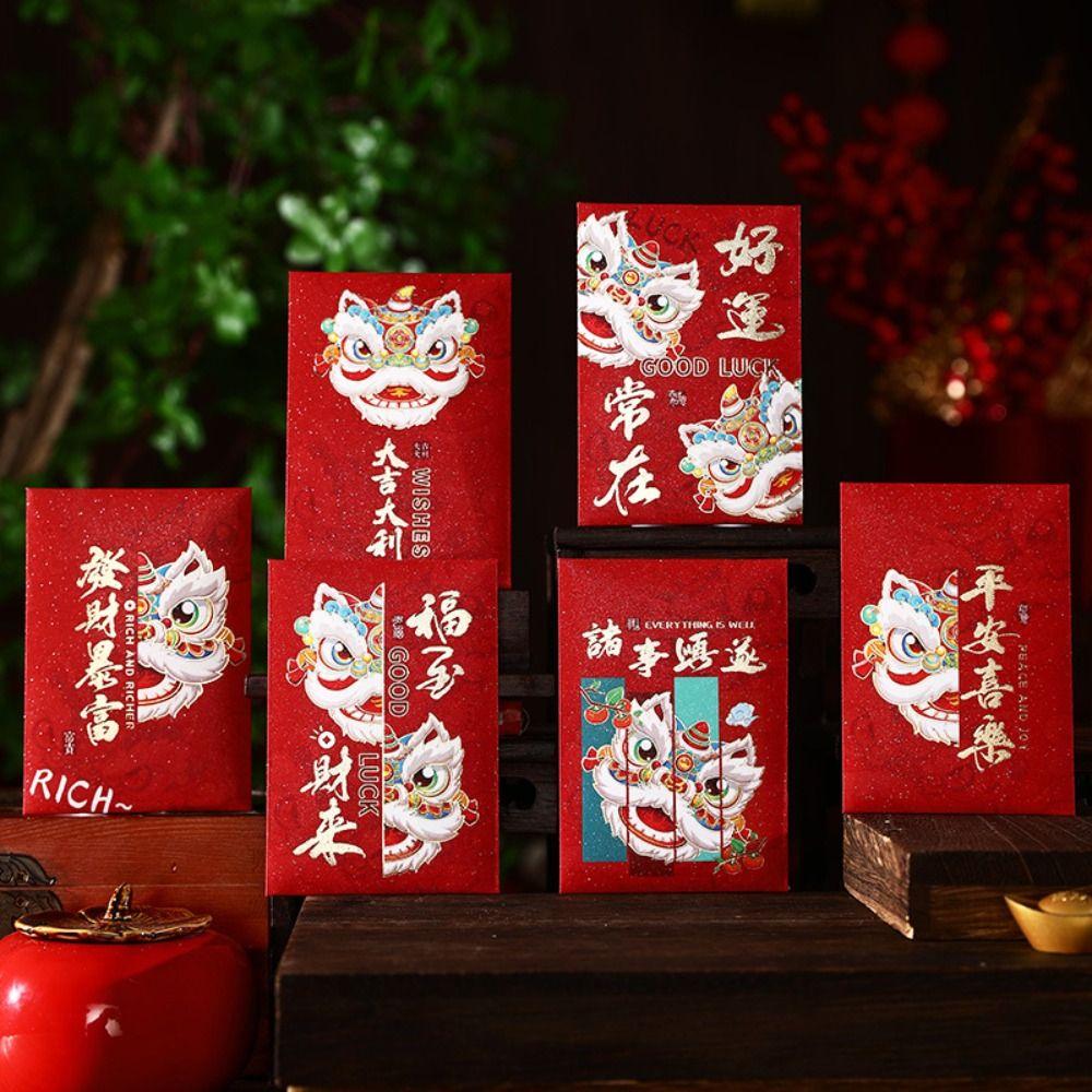 6pcs Chinese Style Lucky Money Bag Hongbao Good Luck Red Pocket Money Packet Celebration Party Style 1
6pcs Chinese Style Lucky Money Bag Hongbao Good Luck Red Pocket Money Packet Celebration Party Style 1
