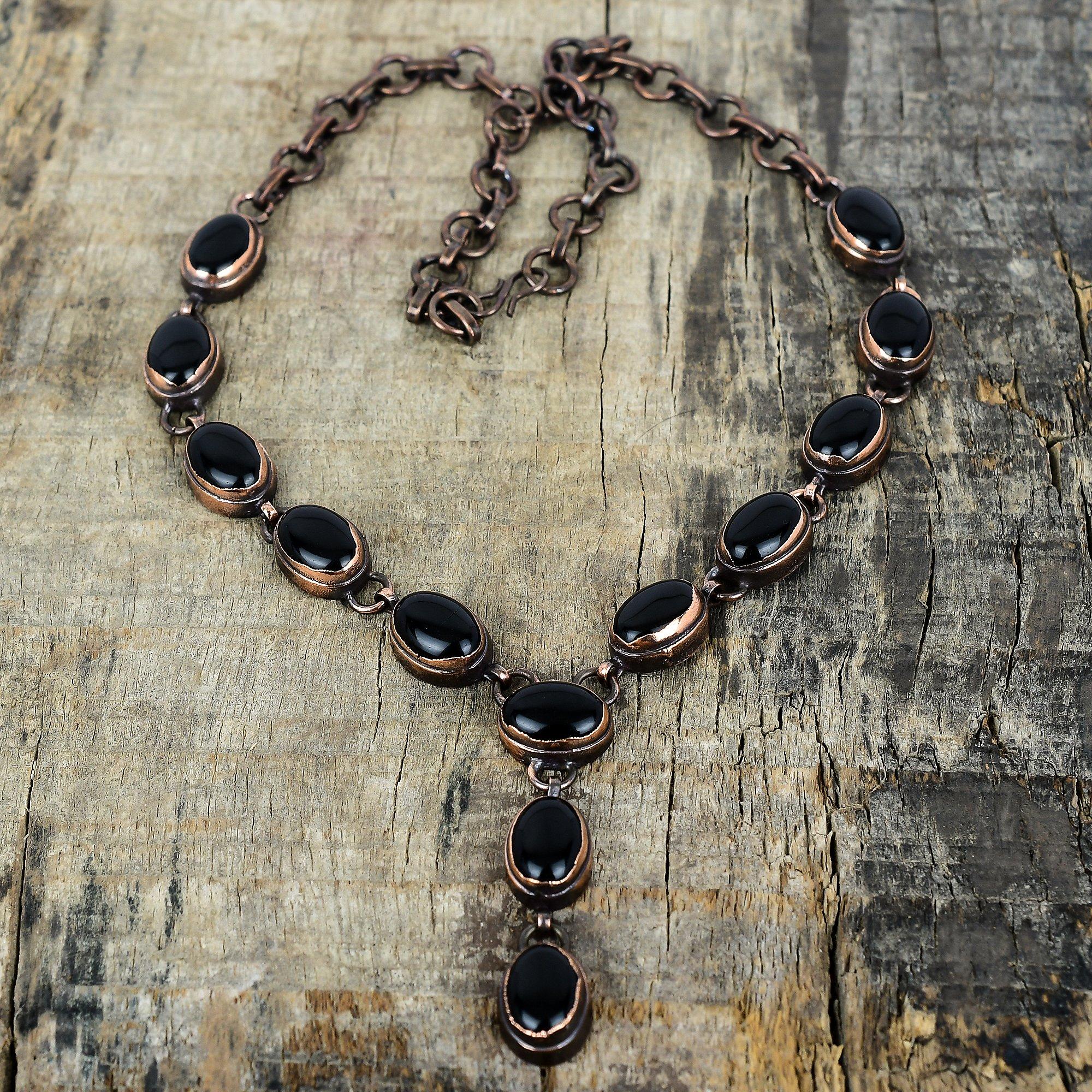 Ожерелье из черного оникса, ожерелье из электроформированной меди, ожерелье с регулируемой цепочкой, элегантные медные украшения, ожерелье из драгоценных камней ручной работы, свадебные подарки Adjustable
Ожерелье из черного оникса, ожерелье из электроформированной меди, ожерелье с регулируемой цепочкой, элегантные медные украшения, ожерелье из драгоценных камней ручной работы, свадебные подарки Adjustable