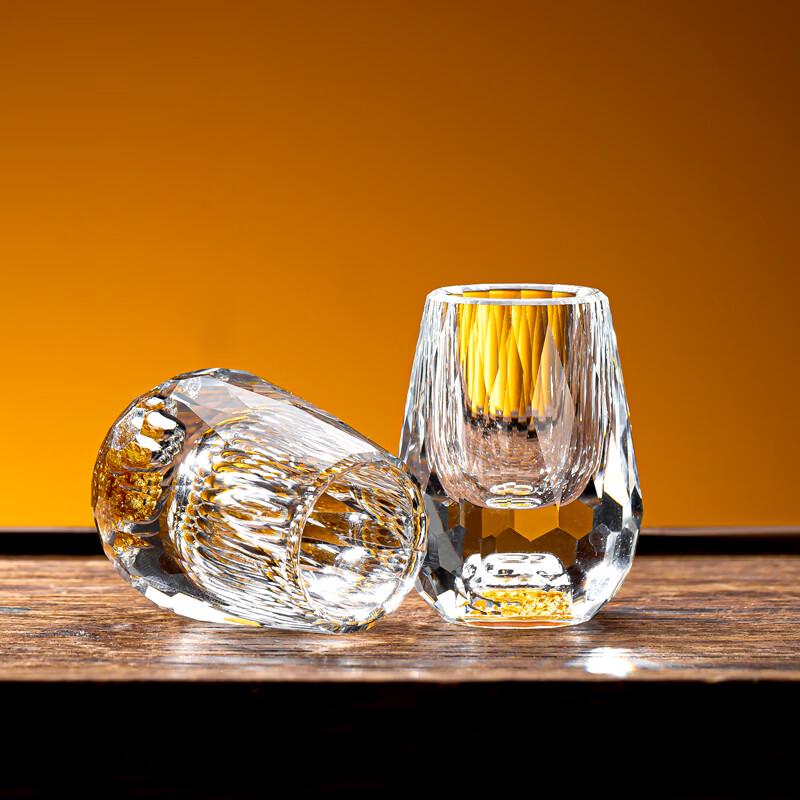 Flavinmci Gold Foil Glass Shot Glasses with Handle, 15ML (Set of 2)
Flavinmci Gold Foil Glass Shot Glasses with Handle, 15ML (Set of 2)