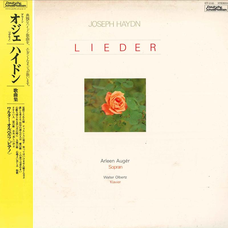 LP Record ARLEEN AUGER(SOP.)/WALTER OLBERTZ - Haydn/Lieder ET5145 TOKUMA 1982 Japan Obi Classical Used
LP Record ARLEEN AUGER(SOP.)/WALTER OLBERTZ - Haydn/Lieder ET5145 TOKUMA 1982 Japan Obi Classical Used