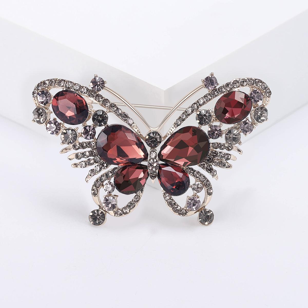 Luxury Rhinestone Butterfly Brooches for Women Unisex Insect Pin Event Party Funny Gifts Backpack Decoration Clothes Accessories
Luxury Rhinestone Butterfly Brooches for Women Unisex Insect Pin Event Party Funny Gifts Backpack Decoration Clothes Accessories