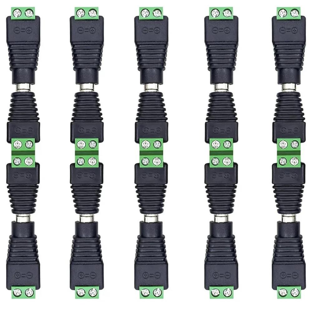 5/10Pairs Male and Female Welding-Free DC Plug 5.5*2.1mm Welding-Free DC Female Head Green Terminal Monitoring Power Plug Push-But 5pairs
5/10Pairs Male and Female Welding-Free DC Plug 5.5*2.1mm Welding-Free DC Female Head Green Terminal Monitoring Power Plug Push-But 5pairs