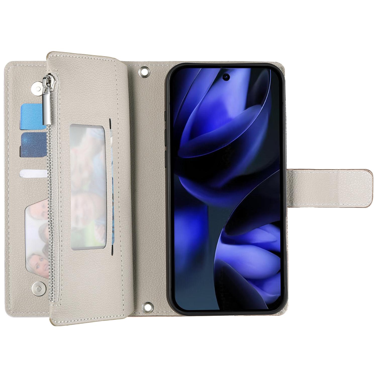 For Google Pixel 9a Case Zipper Wallet Color Splicing Leather Flip Phone Cover with Straps Lake Blue
For Google Pixel 9a Case Zipper Wallet Color Splicing Leather Flip Phone Cover with Straps Lake Blue