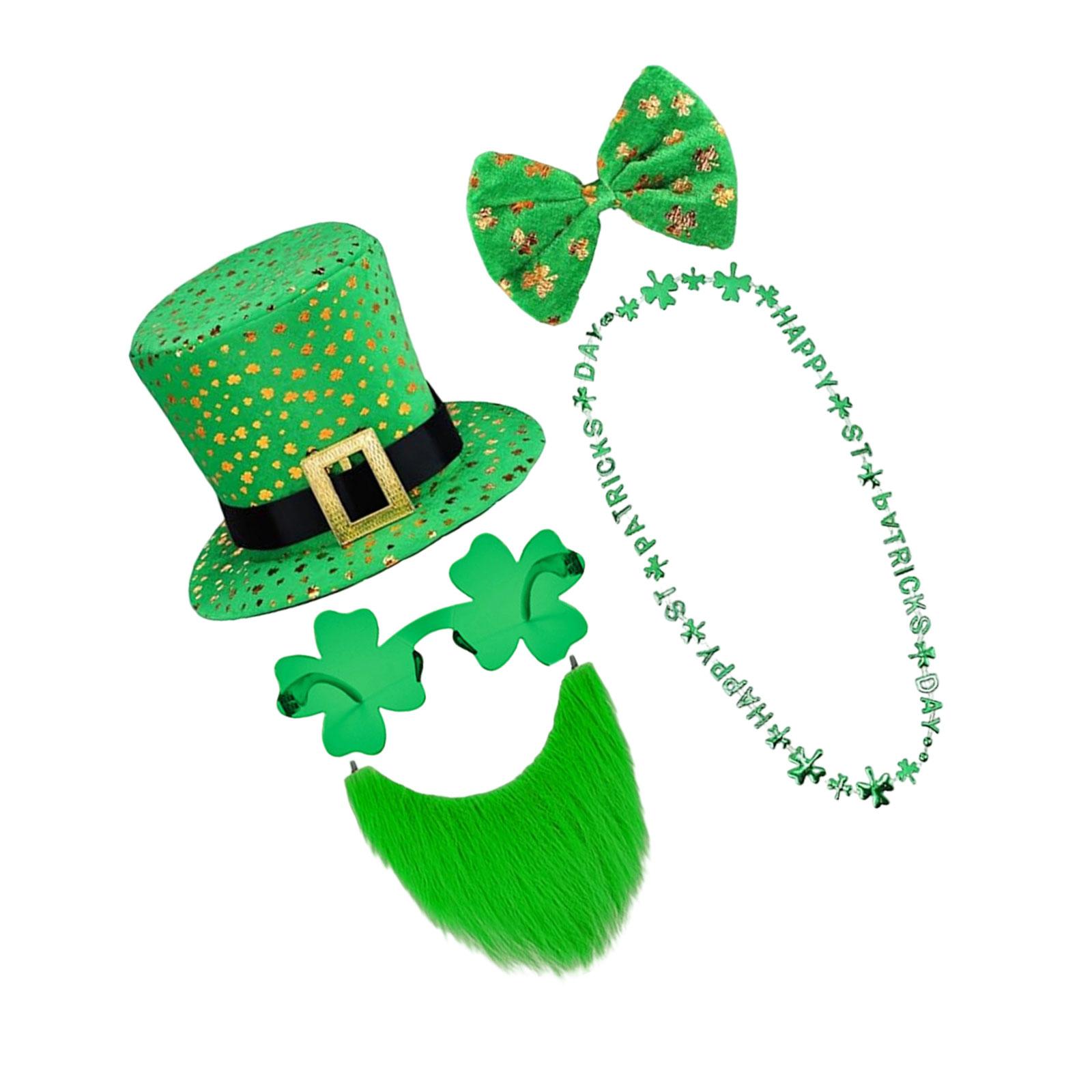 Saint Patrick Day Costume Accessories Leprechaun Hat Fakes Beard Patrick s Day Decorations Party Supplies for Adults зелений
Saint Patrick Day Costume Accessories Leprechaun Hat Fakes Beard Patrick s Day Decorations Party Supplies for Adults зелений