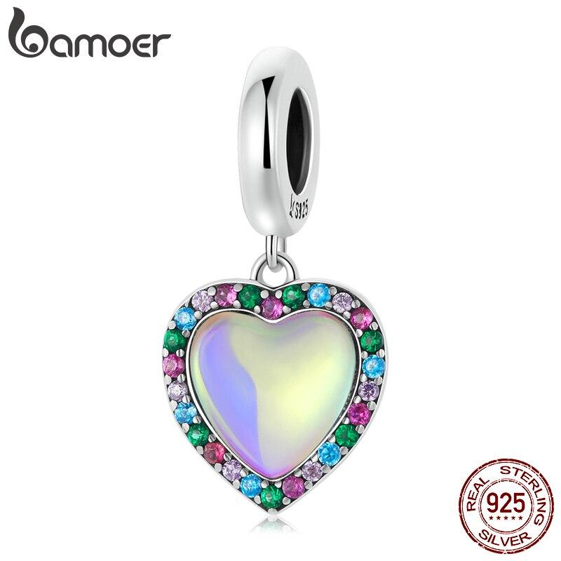 BAMOER из стерлингового серебра 925 пробы, красочный кулон в форме сердца для женщин, оригинальный браслет или браслет с радужным камнем, бусины с любовью, ювелирные украшения
BAMOER из стерлингового серебра 925 пробы, красочный кулон в форме сердца для женщин, оригинальный браслет или браслет с радужным камнем, бусины с любовью, ювелирные украшения