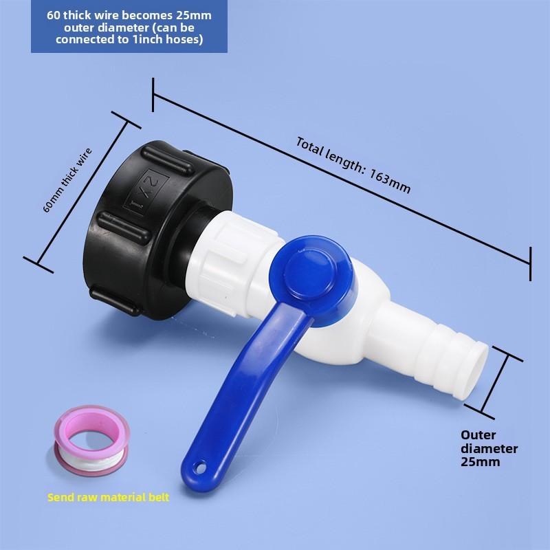 S60/80 IBC Tank Adapter to Plastic 1/2 3/4 Tap Replacement Valve Fittings Home Garden Water Connectors Drain Faucet 1Pcs
S60/80 IBC Tank Adapter to Plastic 1/2 3/4 Tap Replacement Valve Fittings Home Garden Water Connectors Drain Faucet 1Pcs