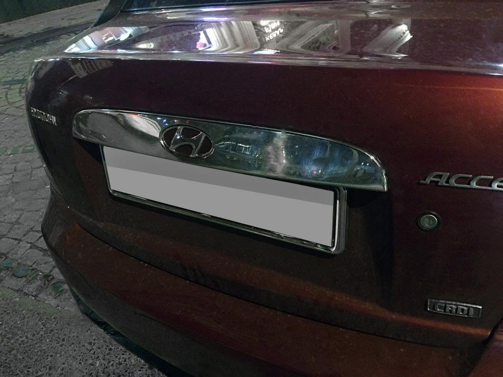 Накладка над номером (нерж.) OmsaLine - Итальянская нержавейка для Hyundai Accent 2006-2010 гг
Накладка над номером (нерж.) OmsaLine - Итальянская нержавейка для Hyundai Accent 2006-2010 гг