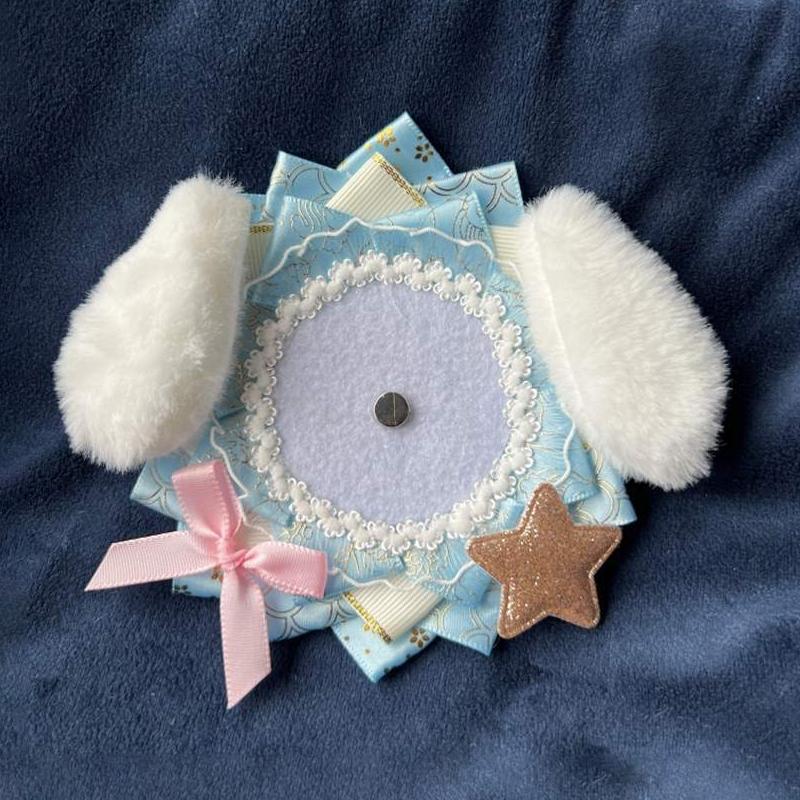 1 шт. кружевные фотооткрытки веера фотообложка украшение плюшевые щенячьи уши держатель для карт JK милый несколько вариантов доступны