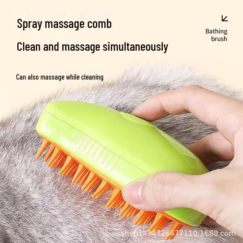Electric Pet Massage Comb for Cats & Dogs: One-Button Anti-Shedding, Safe Bathing, Removes Static & Loose Fur Spray Massage Comb зелёный
Electric Pet Massage Comb for Cats & Dogs: One-Button Anti-Shedding, Safe Bathing, Removes Static & Loose Fur Spray Massage Comb зелёный