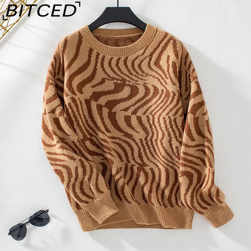 BITCED Zebra Print Women s Knitted Pullover Autumn/Winter Fashion Crew Neck Sweater XL коричневый
BITCED Zebra Print Women s Knitted Pullover Autumn/Winter Fashion Crew Neck Sweater XL коричневый