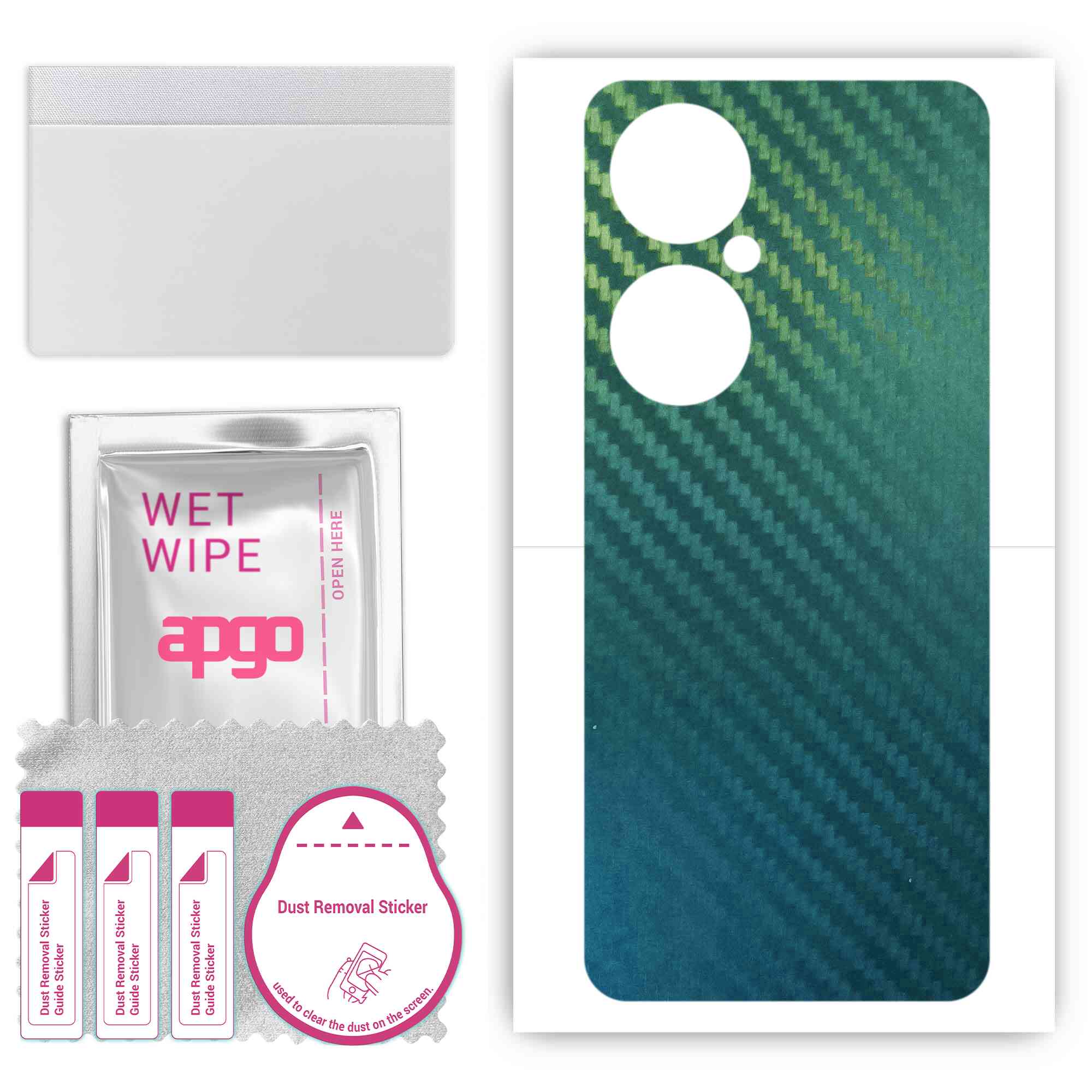 apgo Protective Skin Sticker for the back compatible with Huawei Nova 11i, Wrap Film, Foil, Vinyl - Pattern Carbon Chameleon CAKA1
apgo Protective Skin Sticker for the back compatible with Huawei Nova 11i, Wrap Film, Foil, Vinyl - Pattern Carbon Chameleon CAKA1