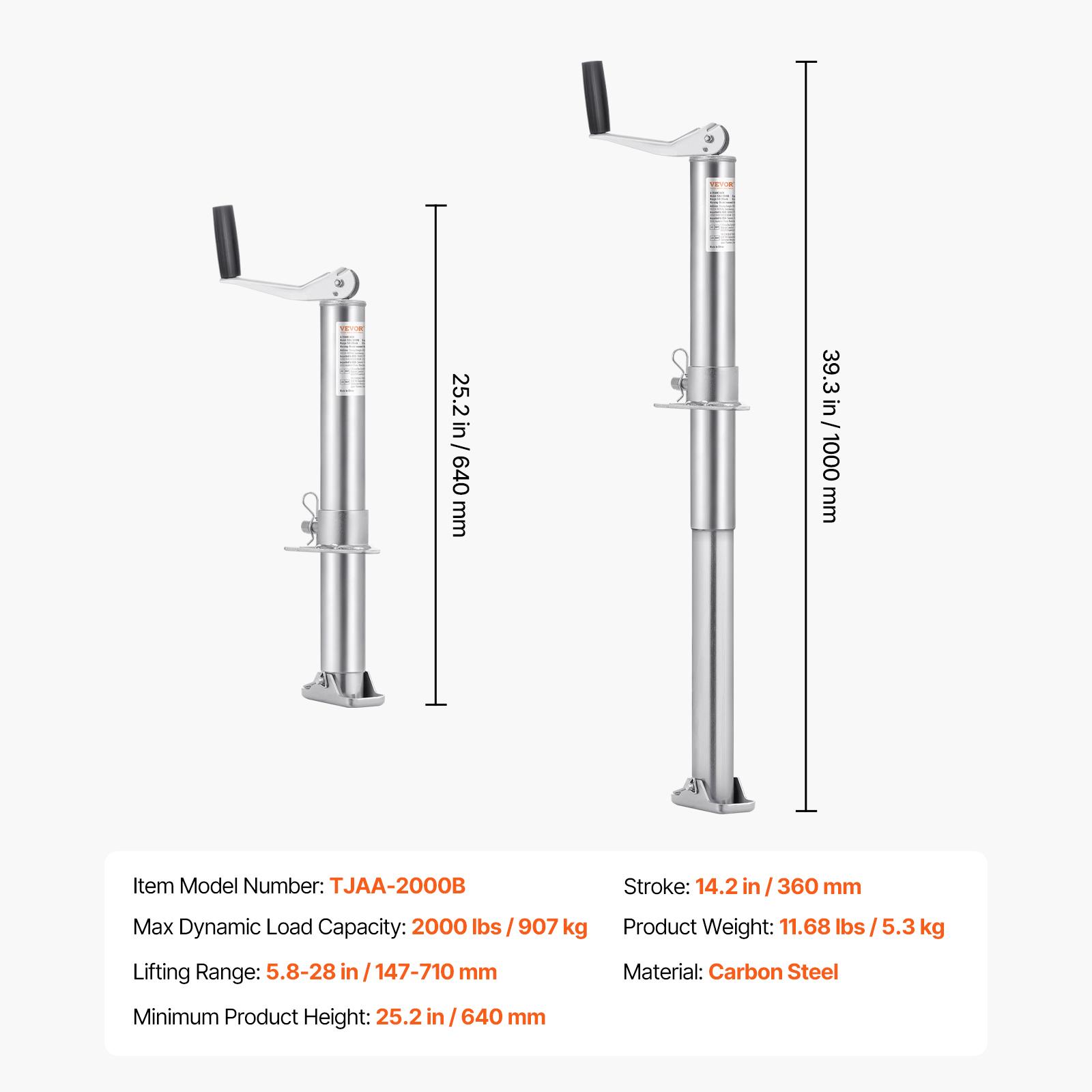 SucceBuy 2000 фунтов А-образный прицепной домкрат 14,2 вертикальный ход Язычковый прицепной домкрат-стойка с рукояткой для RV, конного, яхтенного прицепа
SucceBuy 2000 фунтов А-образный прицепной домкрат 14,2 вертикальный ход Язычковый прицепной домкрат-стойка с рукояткой для RV, конного, яхтенного прицепа
