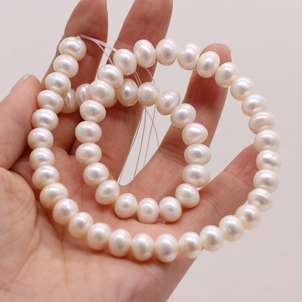 1String, 9-10mm White Natural Freshwater Near Round Pearls 36cm Loose Beads for Handmade Jewelry Craft Supplies, DIY Holiday Gifts 1String/9-10mm-36cm білий
1String, 9-10mm White Natural Freshwater Near Round Pearls 36cm Loose Beads for Handmade Jewelry Craft Supplies, DIY Holiday Gifts 1String/9-10mm-36cm білий
