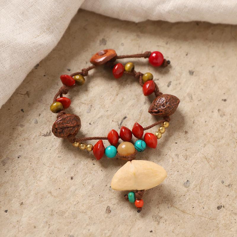 Natural plant shell woven bracelet, retro pendant bracelet, women s string bracelet, hanging pendant accessory
Natural plant shell woven bracelet, retro pendant bracelet, women s string bracelet, hanging pendant accessory