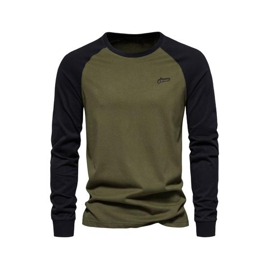 Autumn Winter Men Bottoming Top Slim Fit Raglan Sleeve Patchwork O Neck XXL армія зелений колір
Autumn Winter Men Bottoming Top Slim Fit Raglan Sleeve Patchwork O Neck XXL армія зелений колір