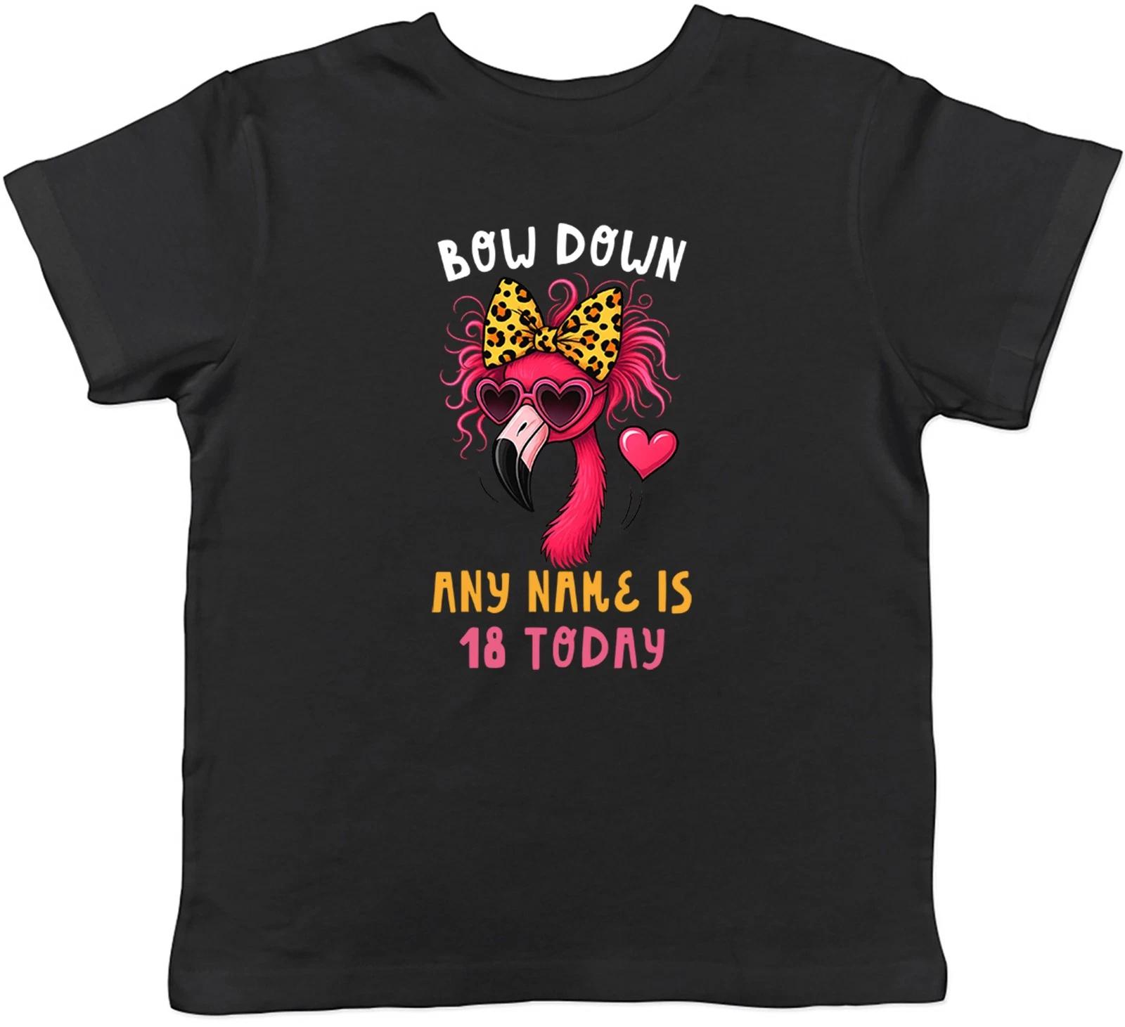 Personalised Name Age Bow Down Flamingo Birthday Kids T-Shirt Boys Girls Gift 120
Personalised Name Age Bow Down Flamingo Birthday Kids T-Shirt Boys Girls Gift 120
