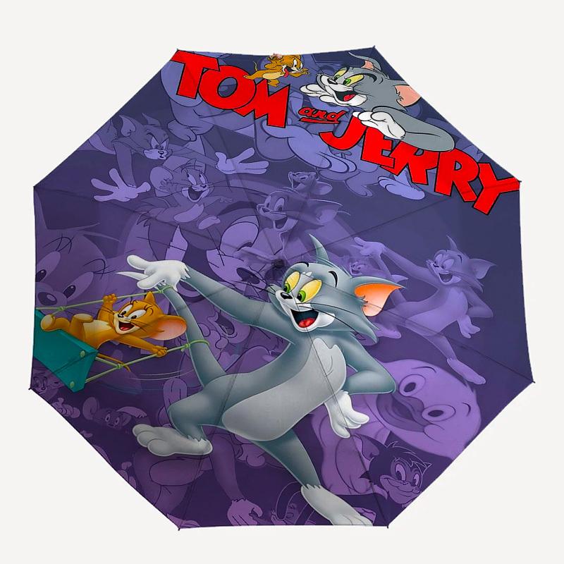 1pc Tom and Jerry Automatic Folding Umbrella - Compact 8-Rib Design, Durable Plastic & Iron1134L
1pc Tom and Jerry Automatic Folding Umbrella - Compact 8-Rib Design, Durable Plastic & Iron1134L