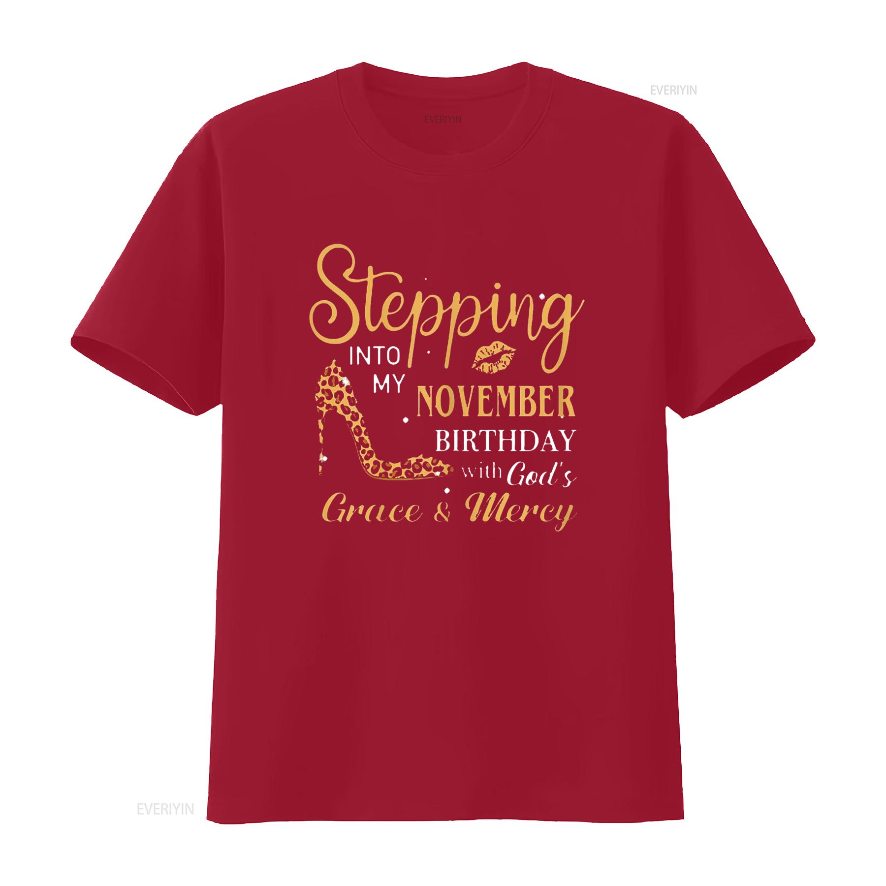 Womens Stepping Into My November Birthday With God Grace And Mercy T Shirt Black vintage Washed streetwear Breathable fashion S
Womens Stepping Into My November Birthday With God Grace And Mercy T Shirt Black vintage Washed streetwear Breathable fashion S
