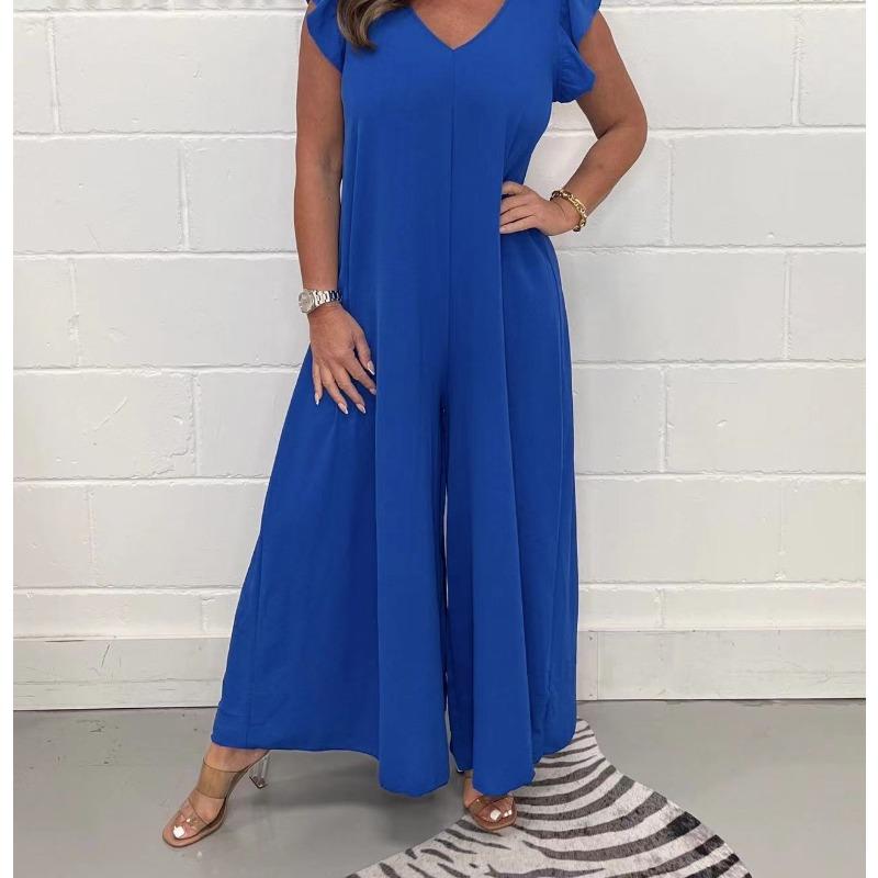 Летние женские широкие брюки со шнуровкой и оборками по краю, однотонные повседневные комбинезоны и комбинезоны для женщин 2XL синий
Летние женские широкие брюки со шнуровкой и оборками по краю, однотонные повседневные комбинезоны и комбинезоны для женщин 2XL синий