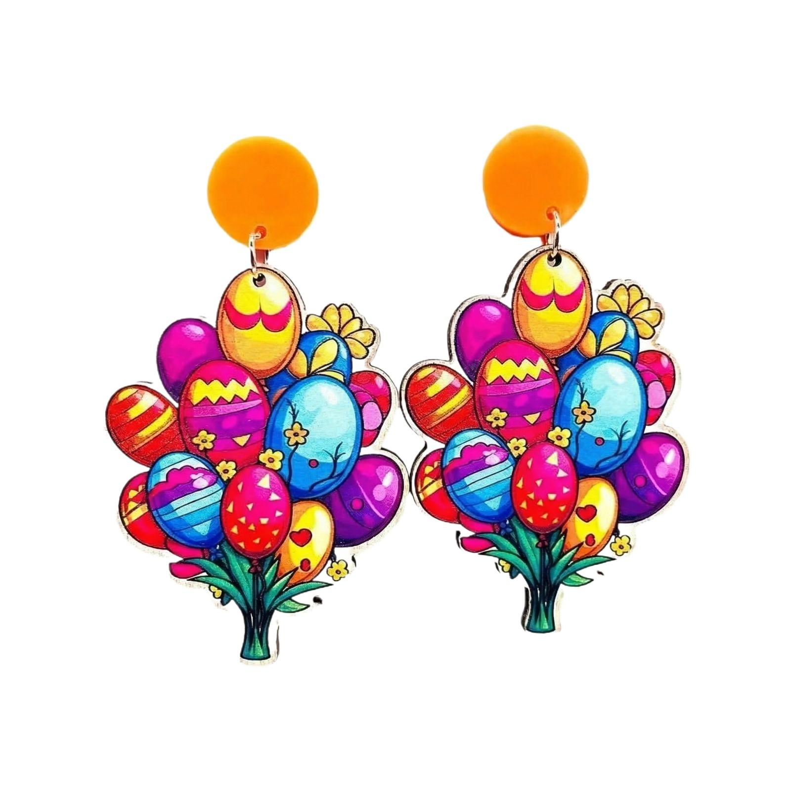 Easter Egg Dangle Earrings Lightweight Polymer Clay Handmade Drop Earrings with Hook Fastening Suitable for Daily Wear and Special Occasions One Size
Easter Egg Dangle Earrings Lightweight Polymer Clay Handmade Drop Earrings with Hook Fastening Suitable for Daily Wear and Special Occasions One Size