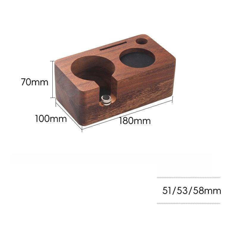 Integrated Coffee Tamper Stand Distributor Accessory Espresso Portafilter Holder Walnut Organizer Base Stable Anti-Slip Design
Integrated Coffee Tamper Stand Distributor Accessory Espresso Portafilter Holder Walnut Organizer Base Stable Anti-Slip Design