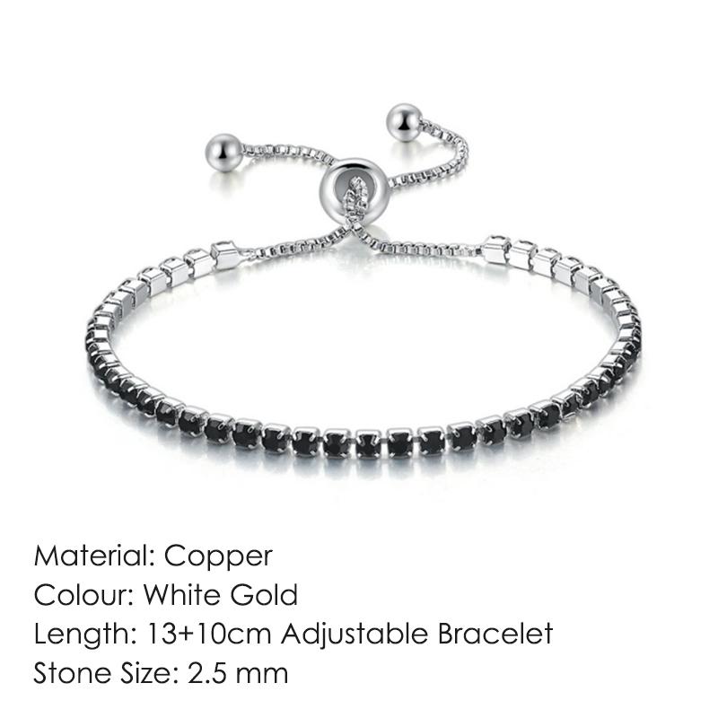 Black Crystal Tennis Bracelet for Women Steampunk Adjustable Silver Color Chain on The Hand Friends Gift Hippie Jewelry DZH051
Black Crystal Tennis Bracelet for Women Steampunk Adjustable Silver Color Chain on The Hand Friends Gift Hippie Jewelry DZH051
