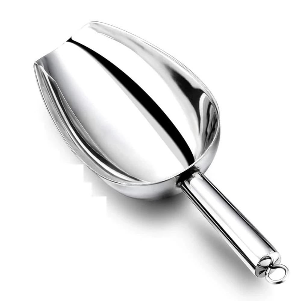 Stainless Steel Ice Scoop Multifunctional Food Candy Scoop Easy to Clean Flour Spoon for Bar Party Wedding Kitchen Supplies
Stainless Steel Ice Scoop Multifunctional Food Candy Scoop Easy to Clean Flour Spoon for Bar Party Wedding Kitchen Supplies