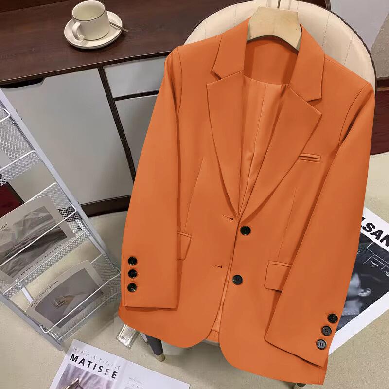Spring Temperament Orange Women s Double-Breasted Blazer with Metal Buttons - Korean Style Casual Suit L
Spring Temperament Orange Women s Double-Breasted Blazer with Metal Buttons - Korean Style Casual Suit L